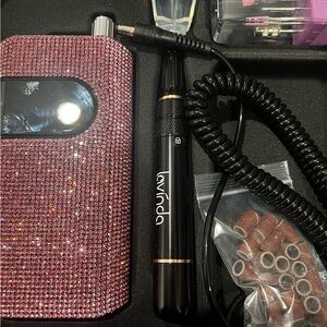 Pro Nail Drill, Lavinda 35000RPM Cordless, Portable, for Acrylic Nails